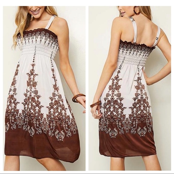 Twice Chic Boutique Dresses & Skirts - 🌟SOLD OUT🌟ELISE EARTHY BOHO CHIC EMPIRE WAIST DRESS NWT🌟